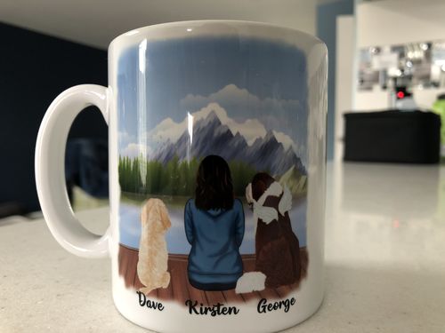 Customer photo review of Girl & Dogs - Dog Mum Personalised Mug