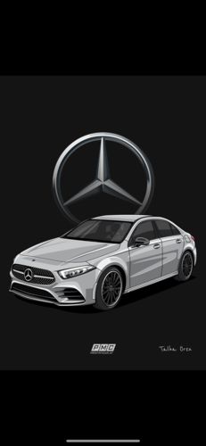 Customer photo review of Dein handgezeichnetes Fahrzeug als Poster