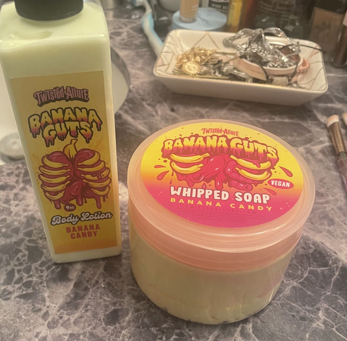 Customer photo review of Banana Guts Whipped Soap