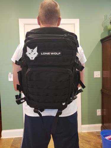 Customer photo review of Gen 3 Black 45L Backpack