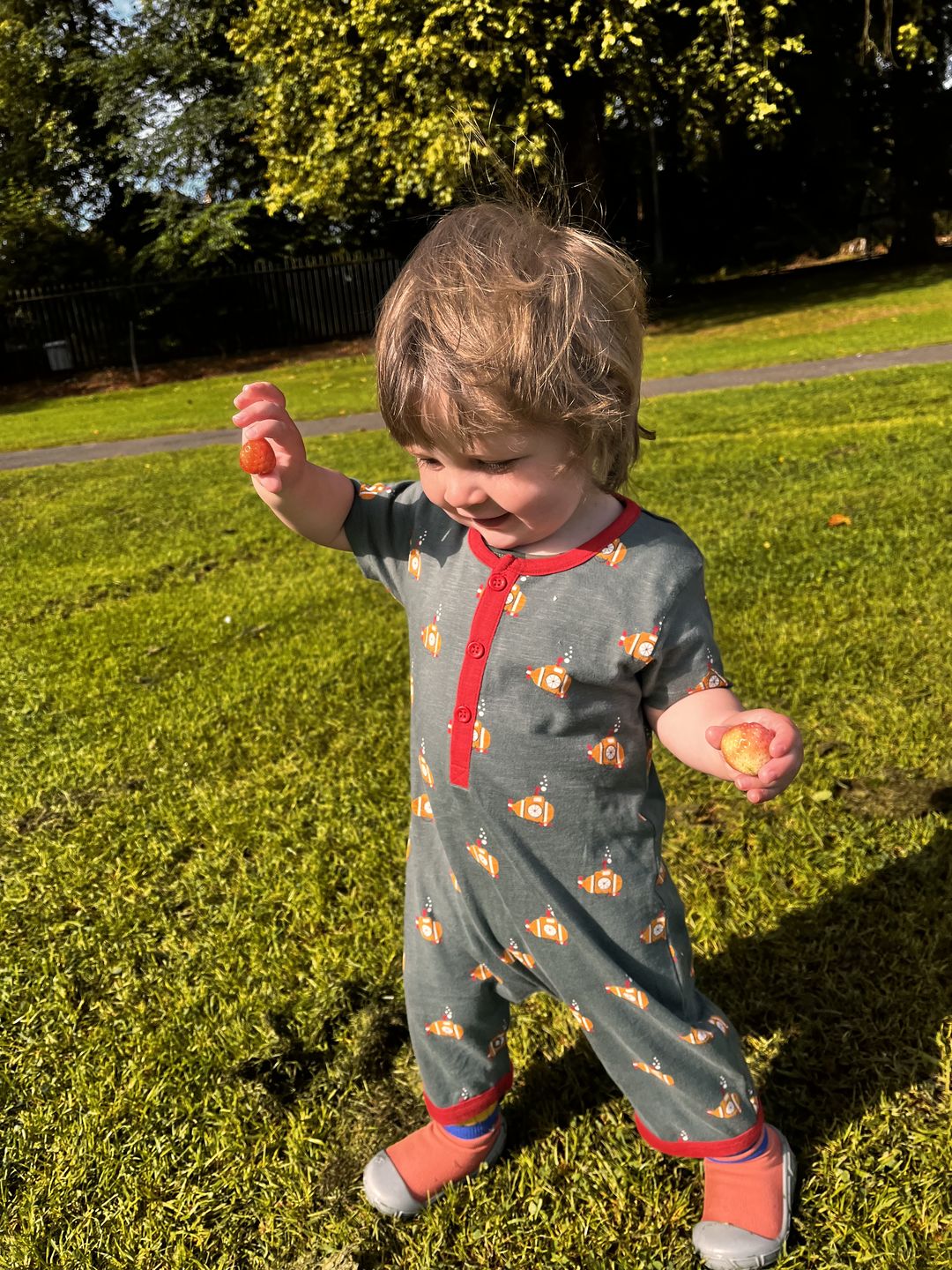 Customer photo review of Deep Sea Explorers Organic Romper Playsuit