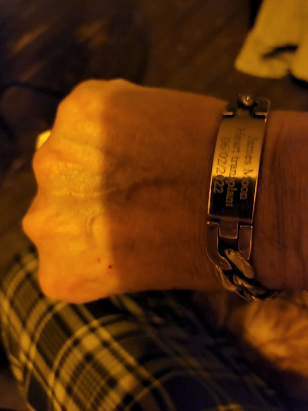 Customer photo review of 14mm Cuban Link Engravable ID Bracelet