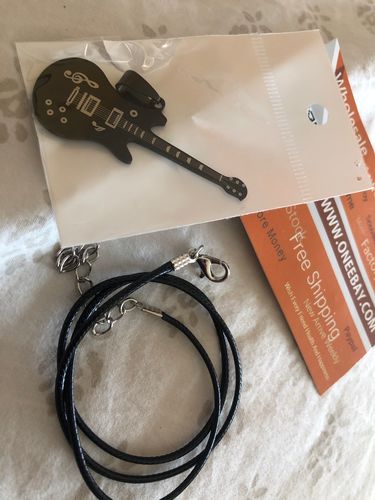 Customer photo review of 316L Stainless Steel Guitar Necklace For Men