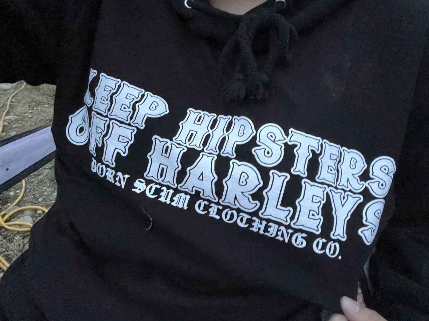 Customer photo review of KEEP HARDCORE NEGATIVE STICKER