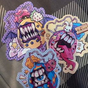 Customer photo review of Harajuku Virtual Pet Stickers!