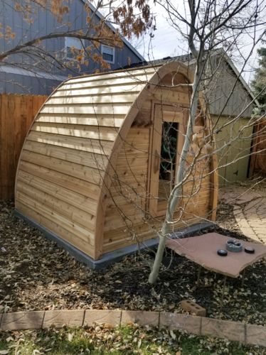 Customer photo review of Smartmak® Mini POD Outdoor Red Cedar Sauna(2-4 person)