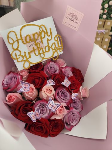 Customer photo review of Butterfly Deluxe Bouquet