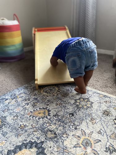 Customer photo review of Reversible Rock Climbing Ramp - Rainbow