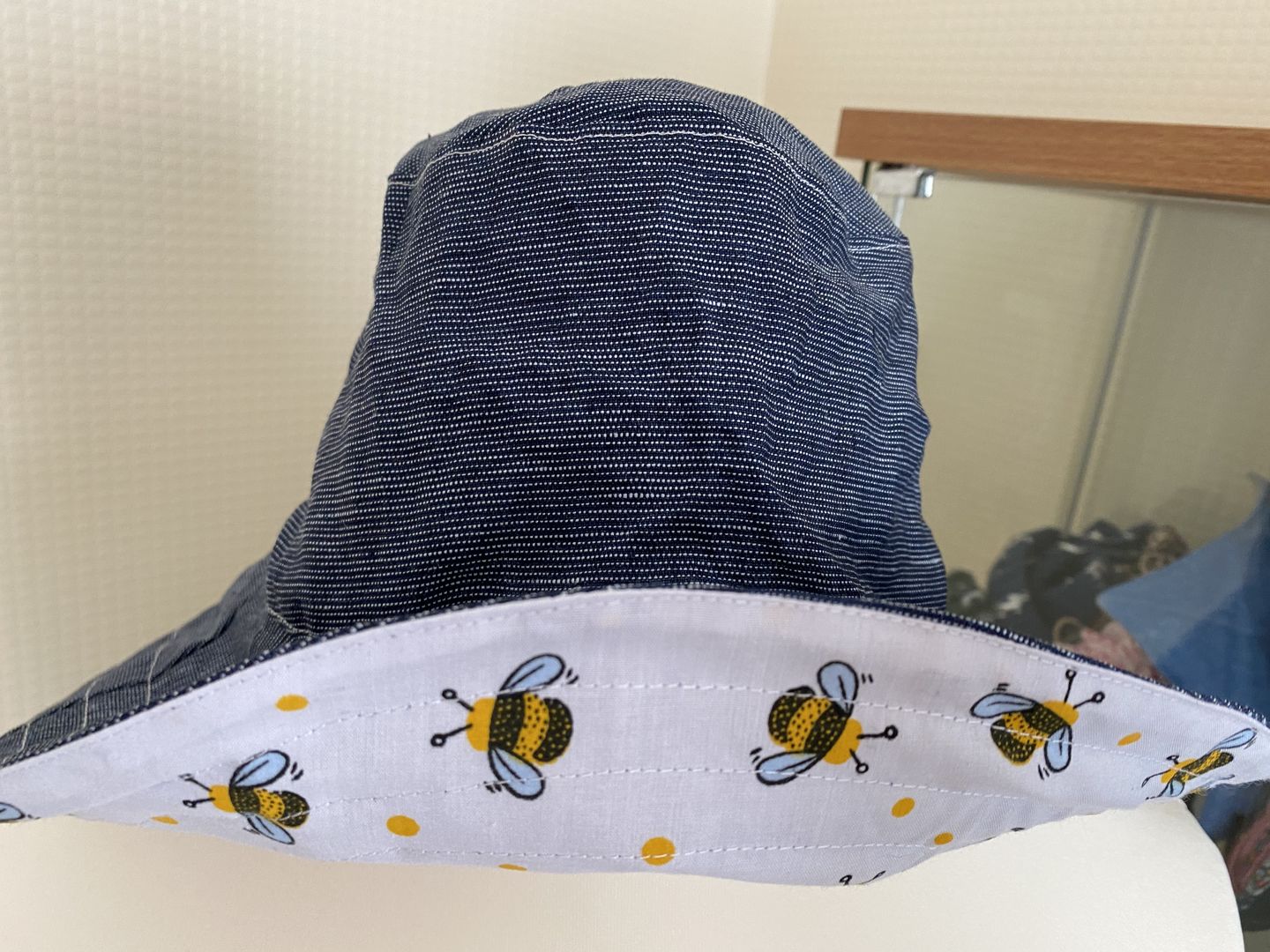Customer photo review of Bees and Dots Polycotton Fabric