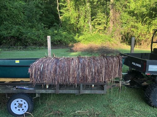 Customer photo review of Hunting Blind Raffia Grass (Individual)