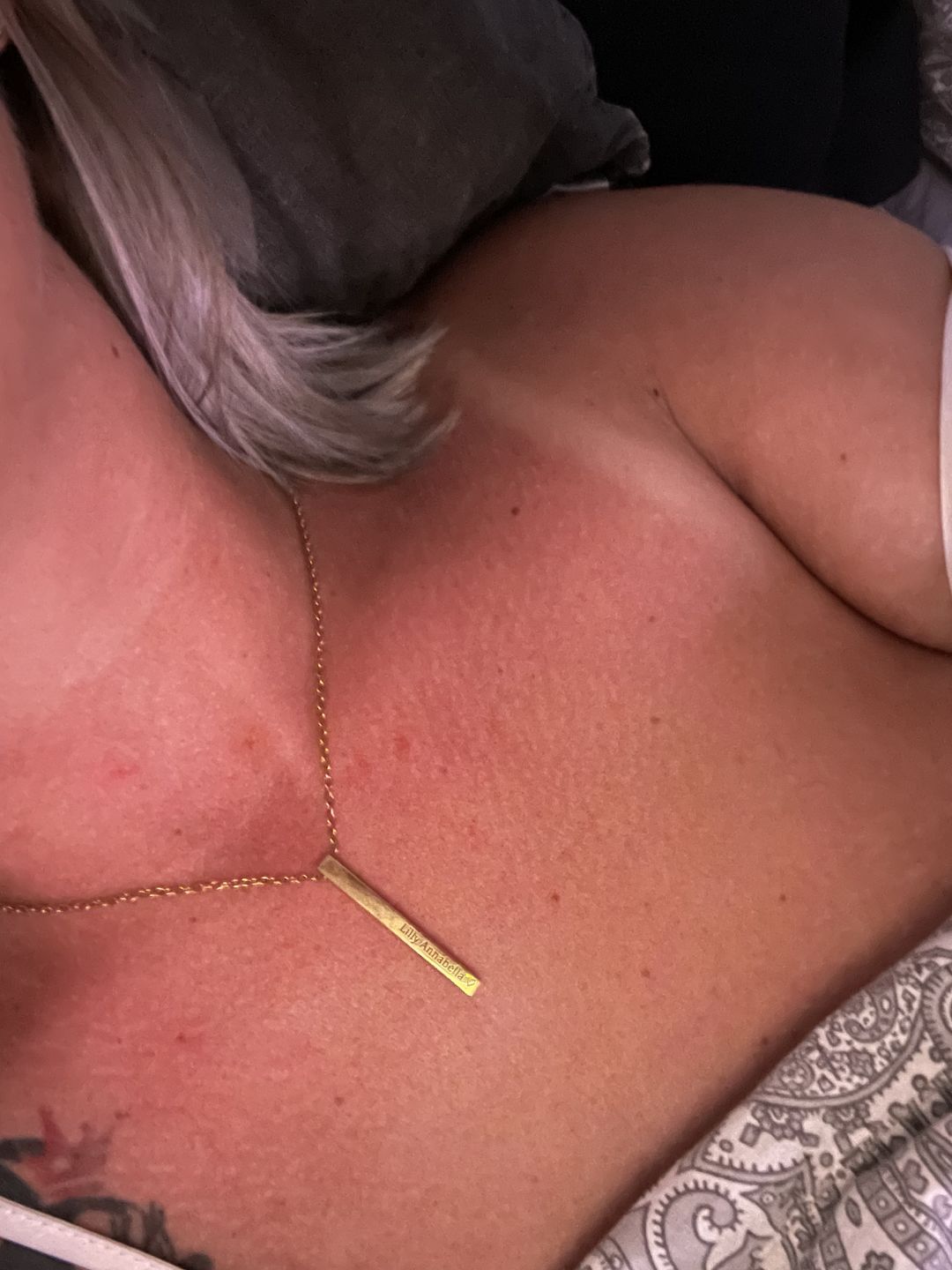 Customer photo review of LOANYA personalisierbare Barrenkette