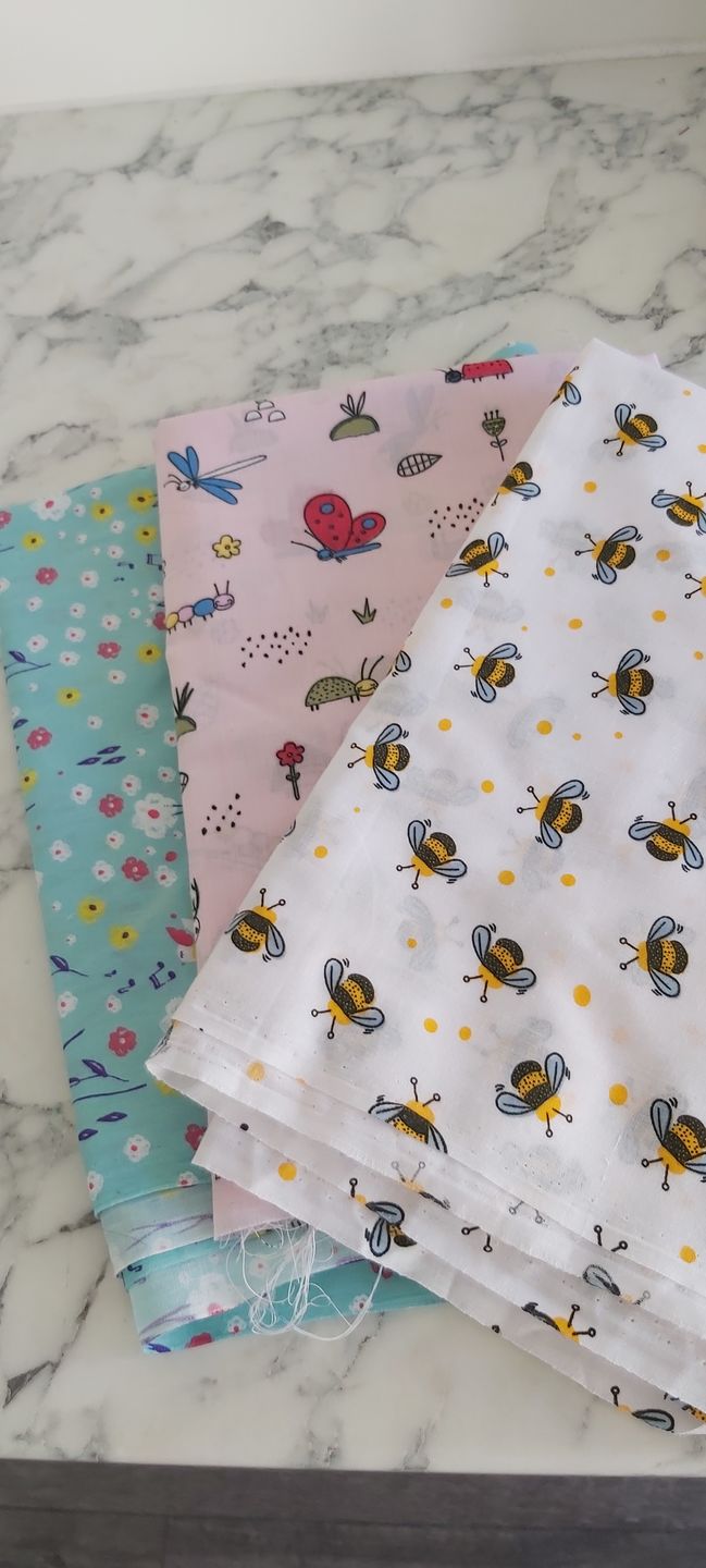 Customer photo review of Printed Polycotton Bundle 1m X 3