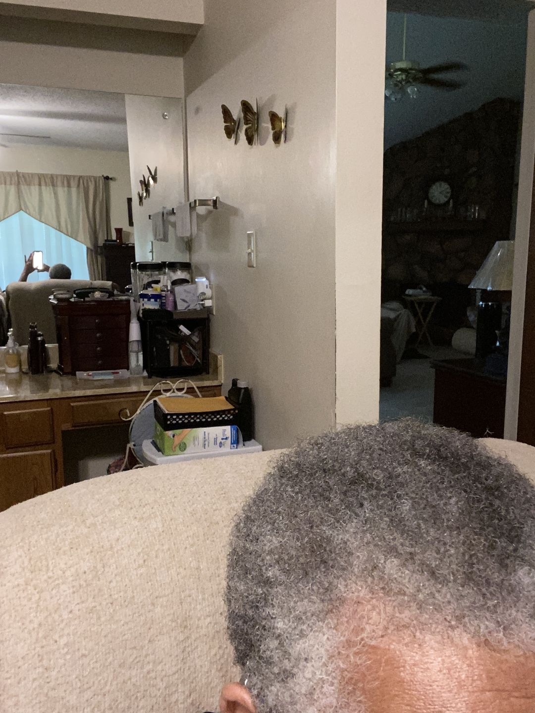 Customer photo review of Hair Growth Serum for Curly Hair with Organic Jojoba Oil for Moisturizing and Lavender Fragrance