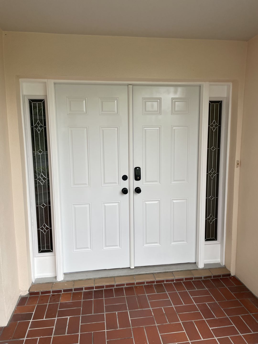 Customer photo review of Wexford Glass and Frame Kit (Full Sidelite 9" x 66" Frame Size)