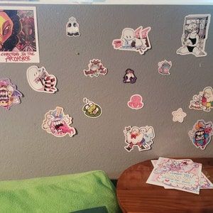 Customer photo review of Harajuku Virtual Pet Stickers!