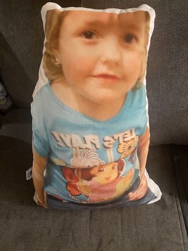 Customer photo review of Create A Custom Anything Pillow