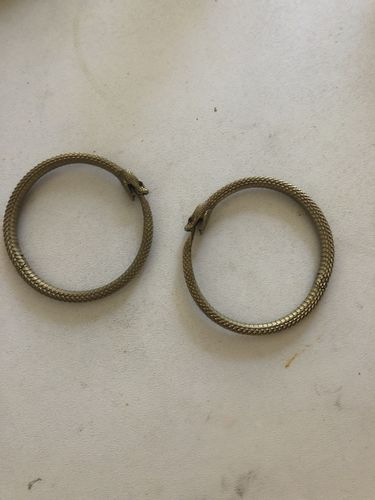 Customer photo review of Brass Ouroboros Bracelet