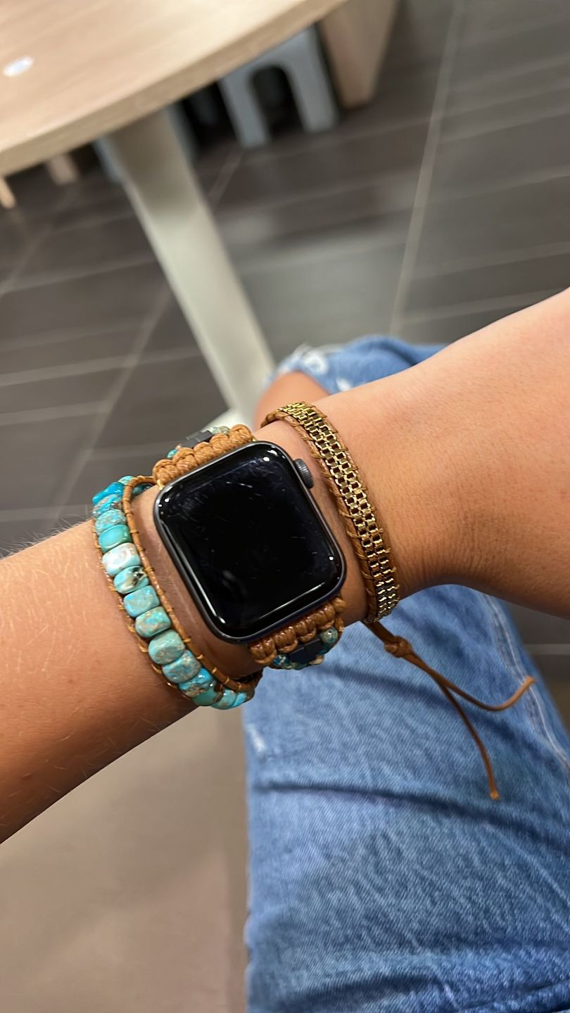 Customer photo review of Native Turquoise Protection Apple Watch Strap