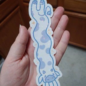 Customer photo review of MORE Sparkly Long Cow Stickers!