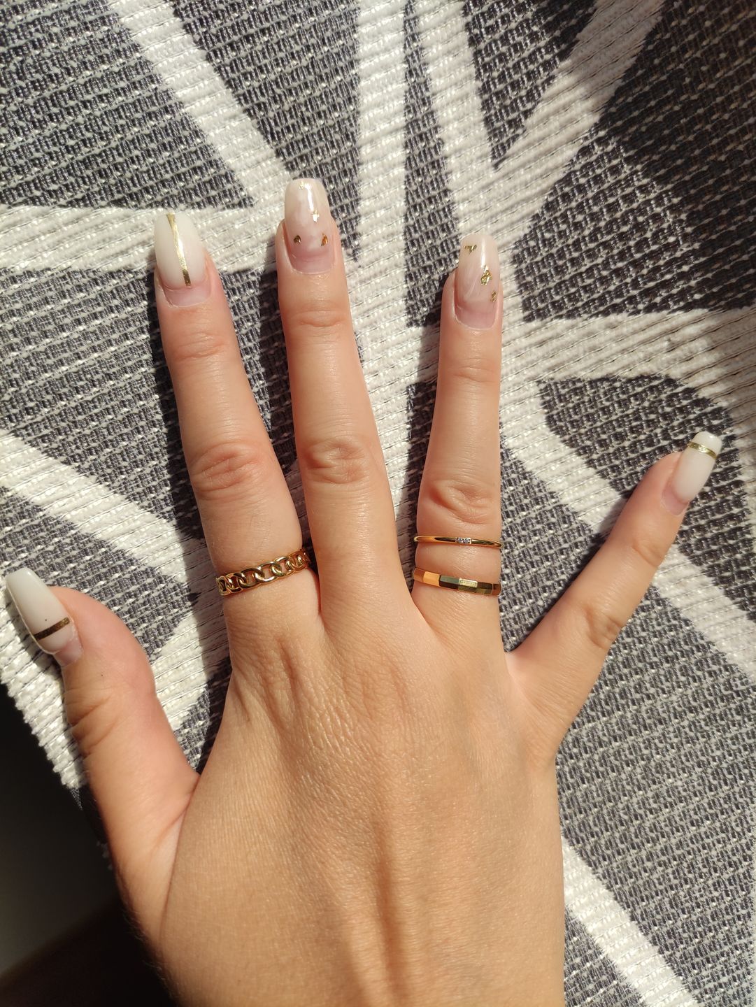 Customer photo review of Edgy Ring | 18K vergoldet