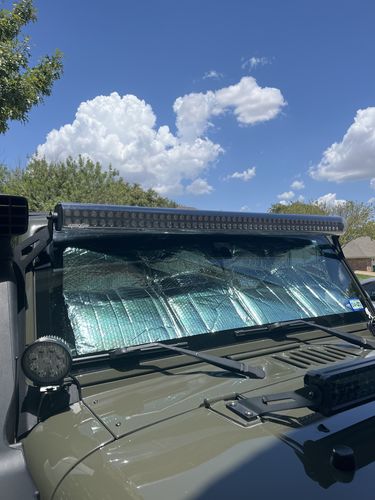 Customer photo review of ***USED*** Aerolidz Dual Row CLEAR Light Bar Cover - 50” 52” LED Silencer