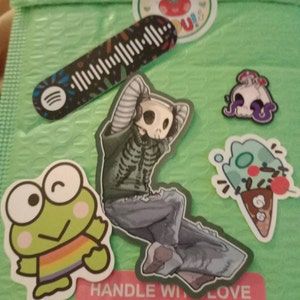 Customer photo review of Aesthetic Skeleton Stickers