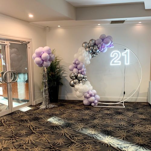 Customer photo review of 21 | Twenty-first Birthday neon sign