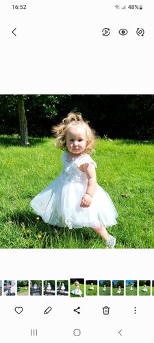 Customer photo review of Kentucky Pearl Lace Dress White (1-6 Years) (MRK X)