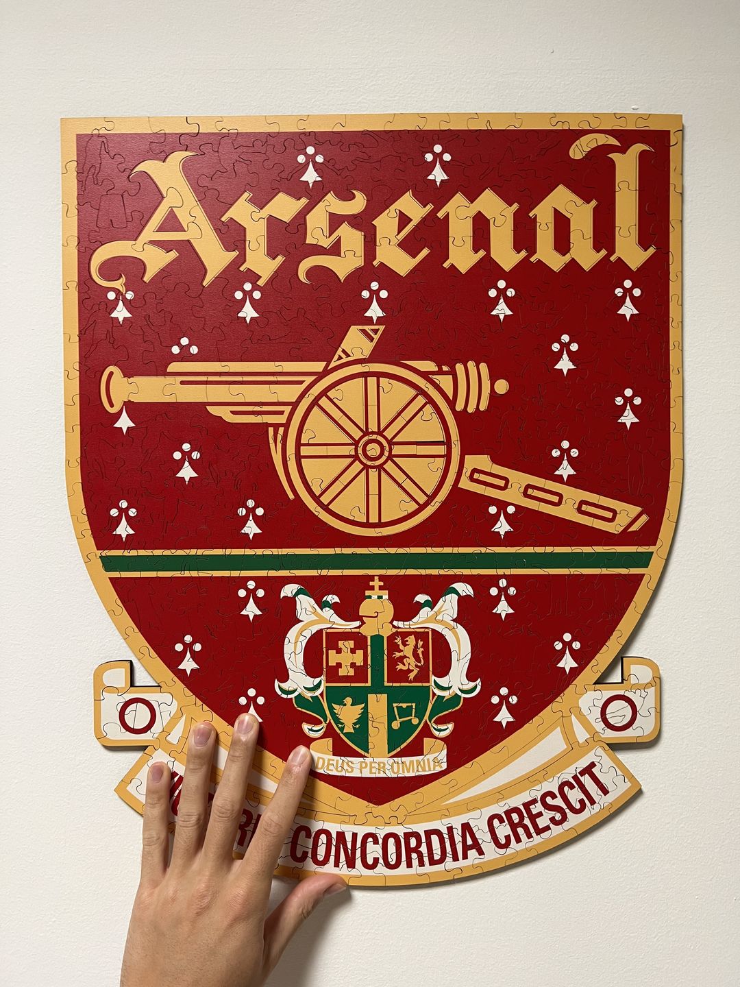 Customer photo review of Arsenal FC© Retro Logo - Official Wooden Puzzle