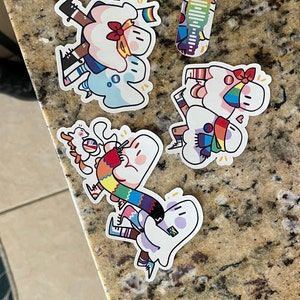Customer photo review of Pride Parade Ghost Stickers!