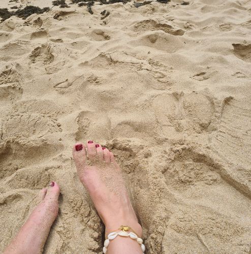 Customer photo review of Turtle Ankle Bracelet