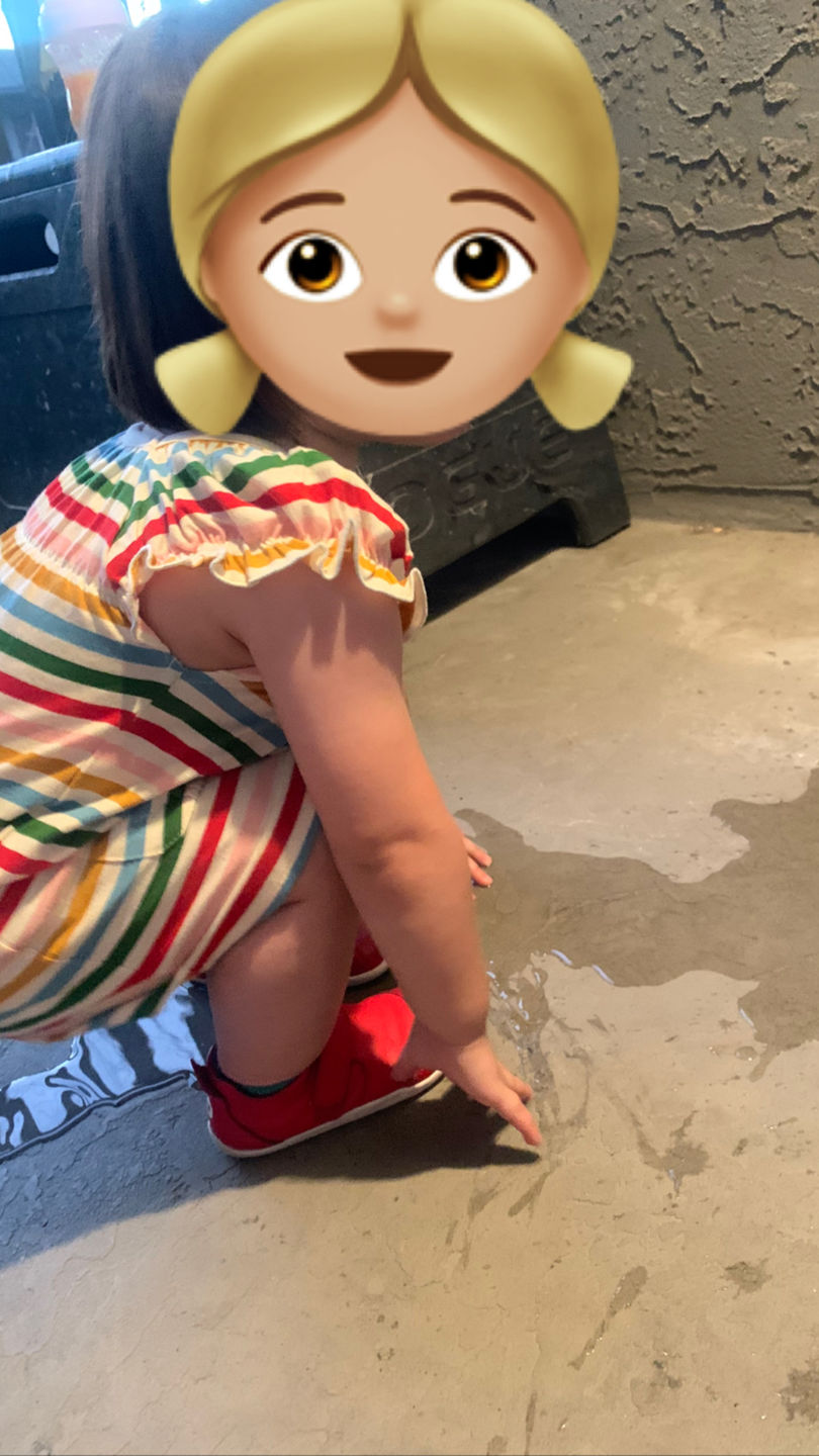 Customer photo review of Rainbow Striped Pocket Playdays Dress