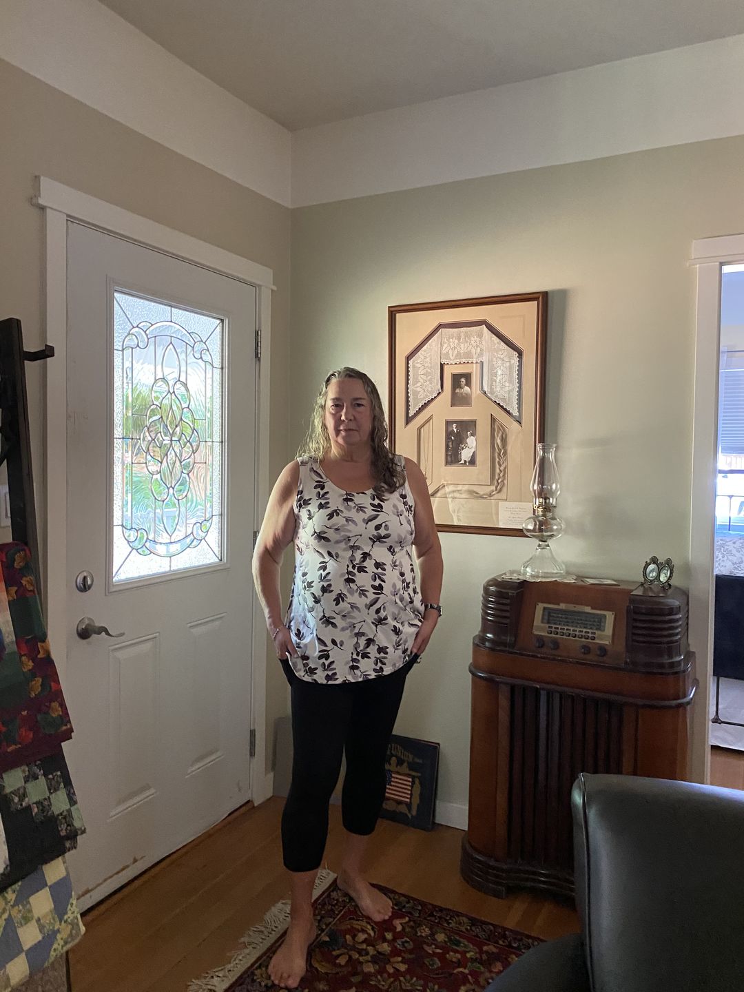 Customer photo review of *Pre-Sale* Floral Flowy Tank