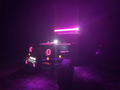 Customer photo review of ***USED*** Aerolidz Dual Row CLEAR Light Bar Cover - 50” 52” LED Silencer