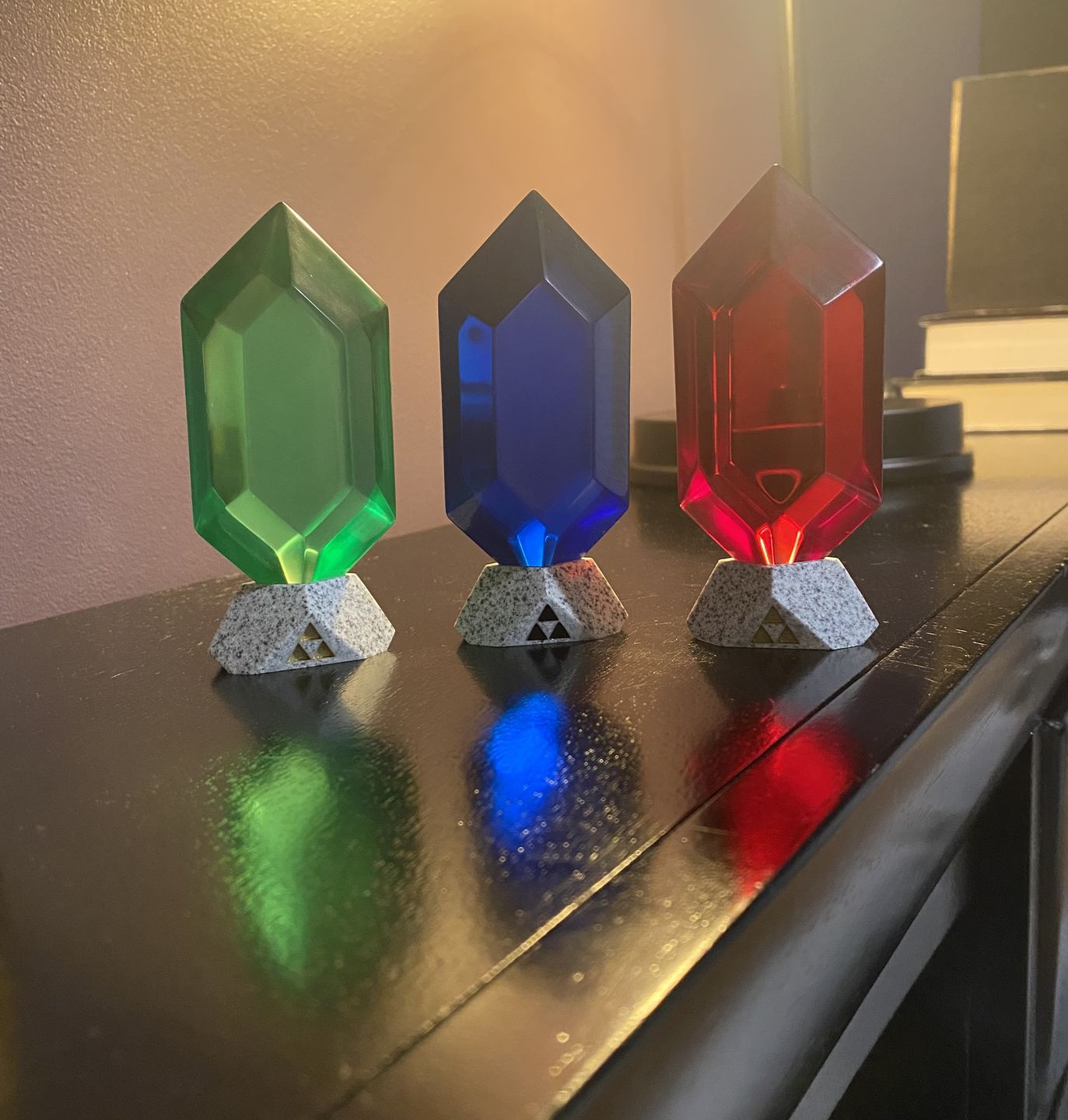 Customer photo review of Rubis Zelda : Ocarina of Time (Vert, Bleu, Rouge, Violet et Noir)
