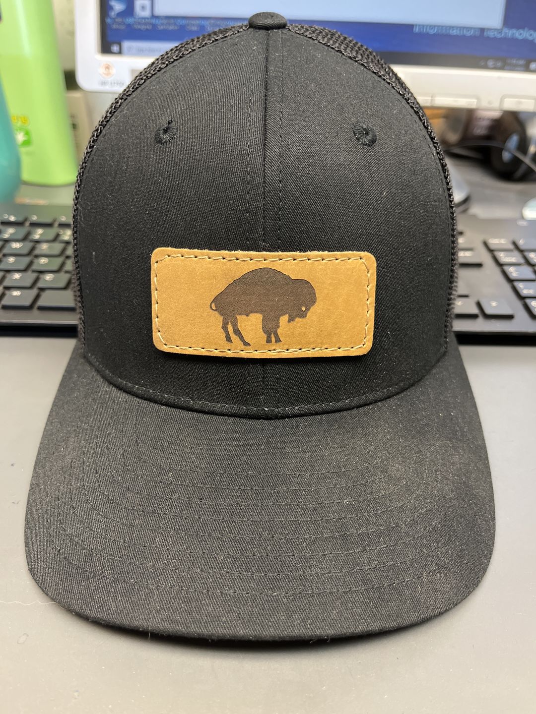 Customer photo review of Richardson 110 Flexfit Custom Leather Patch Hat