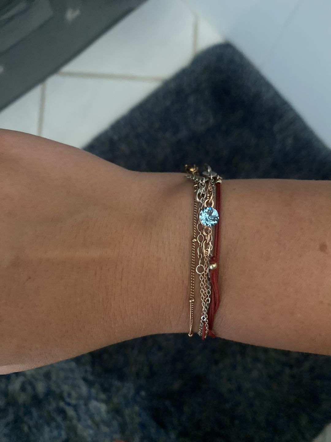 Customer photo review of Armband mit Geburtsstein