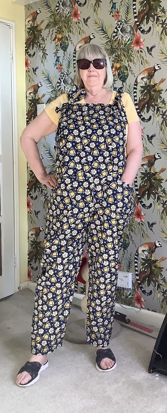 Customer photo review of Flowers & Elephants Cotton Poplin Fabric - 58" wide
