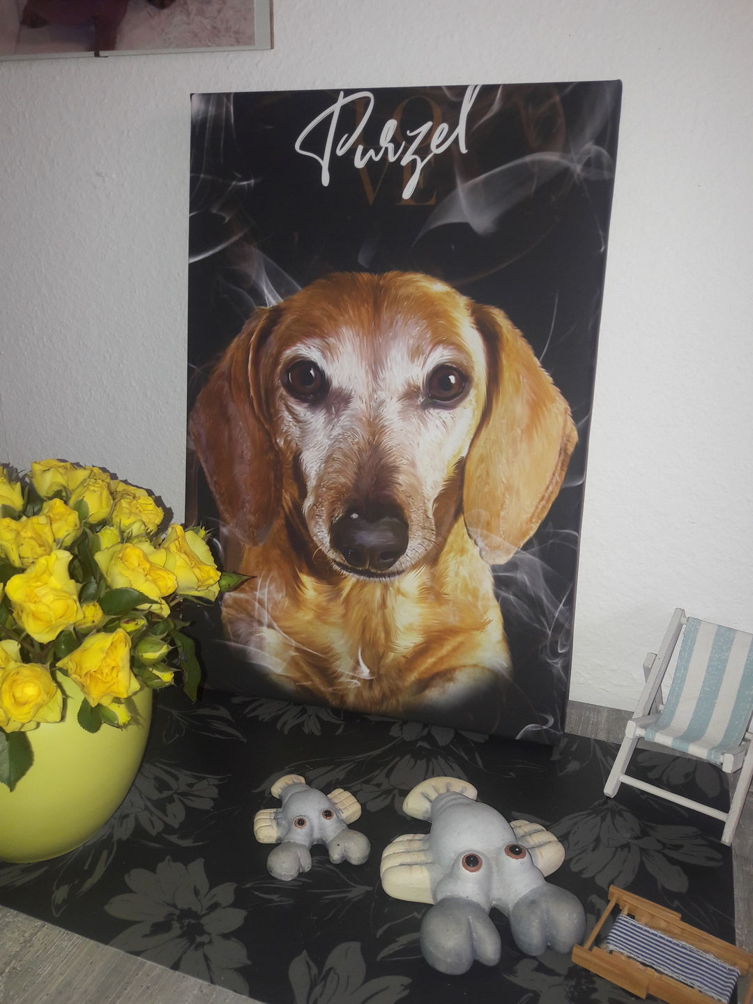 Customer photo review of Personalisiertes Portrait Poster und Leinwand - Rauch Stil