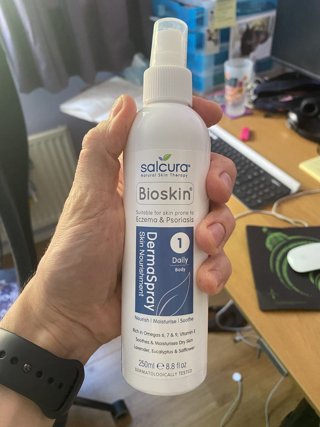 Customer photo review of Bioskin DermaSpray Intensive