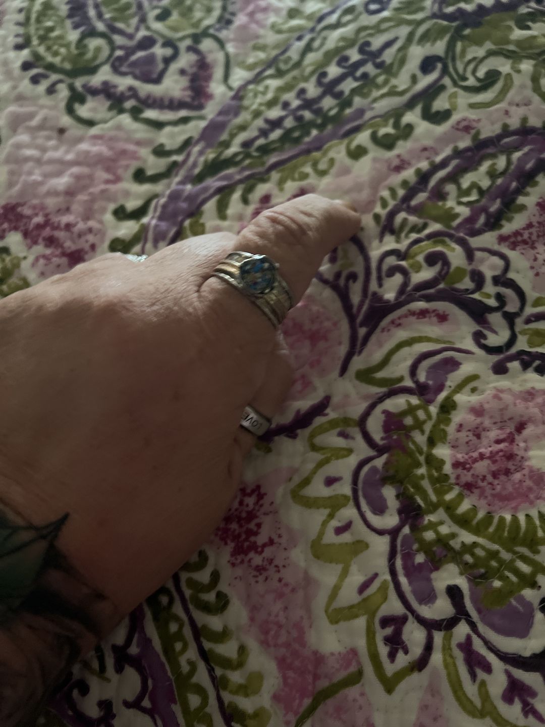 Customer photo review of Two Tone Spin Ring