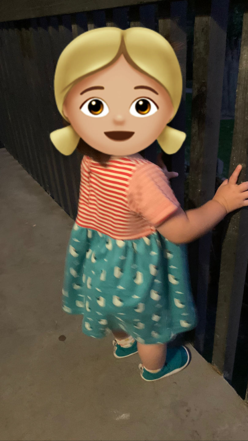 Customer photo review of Summer Seagull Interlock Easy Peasy Dress