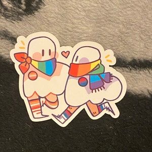 Customer photo review of Pride Parade Ghost Stickers!