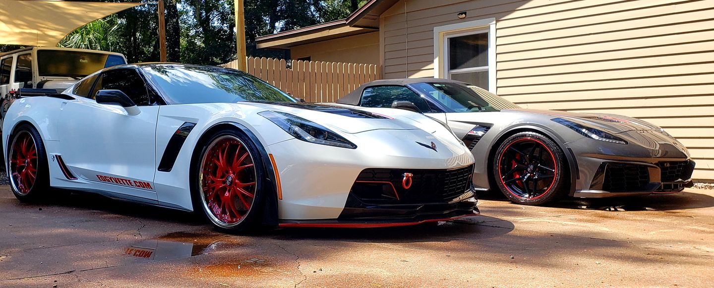 Customer photo review of Corvette C7 Front Fender Flares Wheel Trim