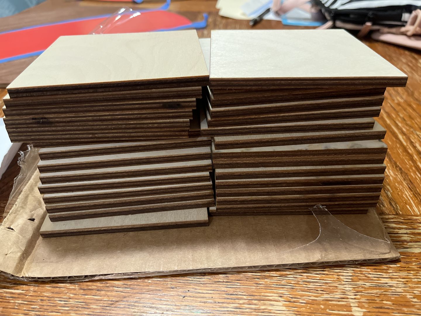 Customer photo review of Unfinished Wood Square Shape - Craft - up to 24" DIY