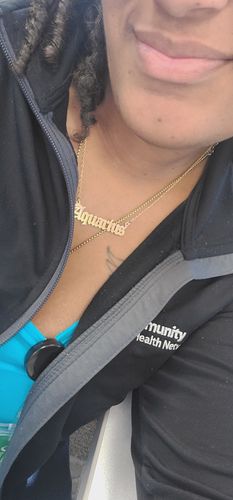 Customer photo review of Zodiac necklace