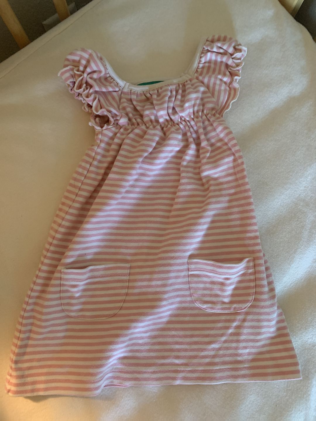 Customer photo review of Pink Striped Interlock Playdays Dress