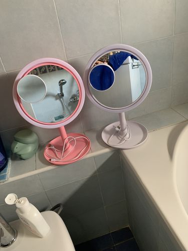 Customer photo review of Beauty mirror Dry, specchio led con ventola asciuga trucco