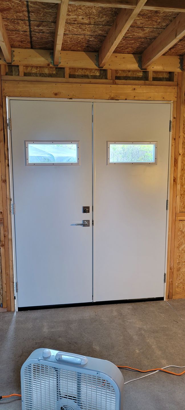 Customer photo review of Clear 1 Lite Glass and Frame Kit (9 Panel Lite 9.5" x 20.5" Frame Size)