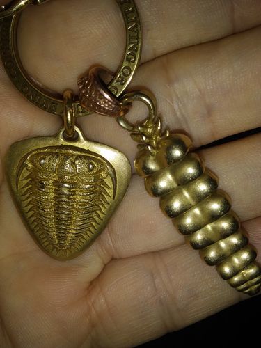 Customer photo review of Brass Rattlesnake Tail Pendant